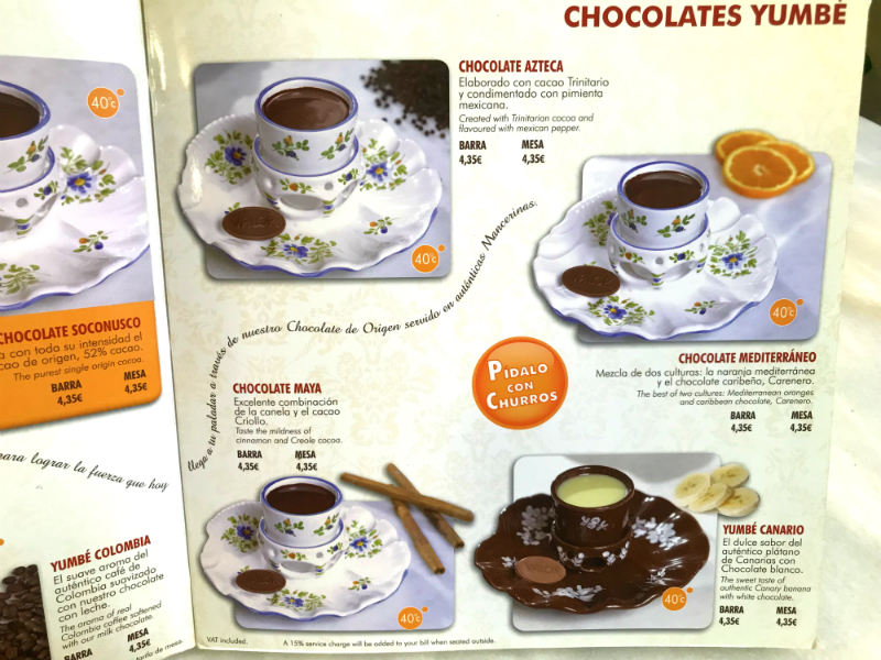 Dove mangiare churros e cioccolata a Madrid