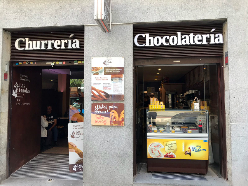 La cioccolateria Las Farolas si trova molto vicino alla Puerta del Sol e alla Plaza Mayor / Foto: OgoTours